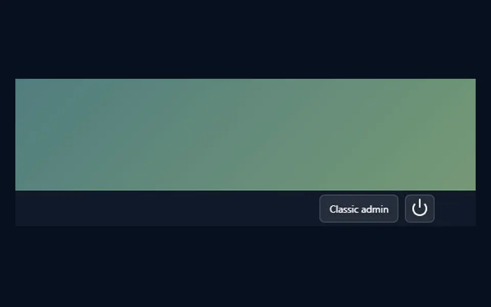 Classic admin access button remains available inside Explorer Soft Admin Shell